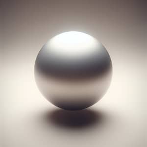 Perfect Sphere: Symmetrical, Shiny Object Floating in Mid-Air