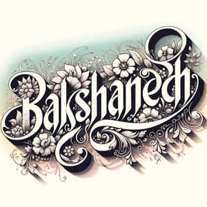 Bakshandeh Word Art Illustration | Classic Style