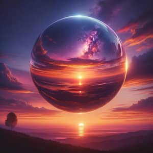 Captivating Sunset Sphere - Tranquil Nature Scene