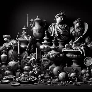 Antique Meets Modern: Chiaroscuro Balance Scale Art