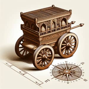 Great Wooden Chariot for Heavy Loads | Directional Symbolism