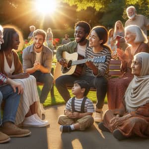 People in Harmony: Diverse Individuals Living in Peaceful Interaction