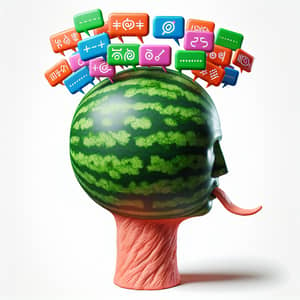 Watermelon Head Deception - Colorful Lies