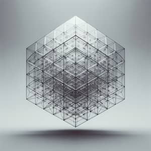 Clear Glass Icosahedron Installation | Minimalistic Art Style