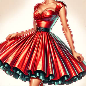 Chic 1950s Pin-Up Dress with Polka Dots