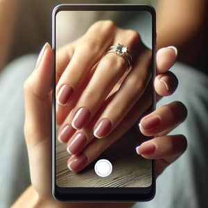 Stunning Ring on Woman's Hand | Android Smartphone Photography