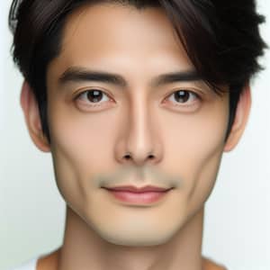 Handsome East Asian Male Portrait | Well-Defined Features