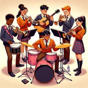 School Band Competition: 5 Talented Musicians Showcase Harmony