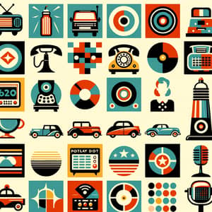 Retro Clipart: 50s & 60s Style Icons and Graphics