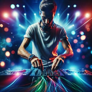 Dynamic DJ Mastering Pulsating Tracks | Late-Night Music Vibes