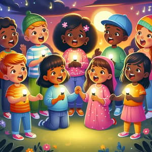 Multicultural Kids Singing 'This Little Light of Mine'