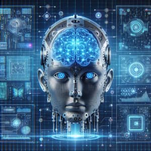 Futuristic Artificial Intelligence | Data Visualization in High-Tech Environment
