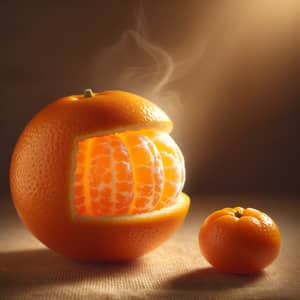 Juicy and Fresh Orange Fruits: Playful Delight