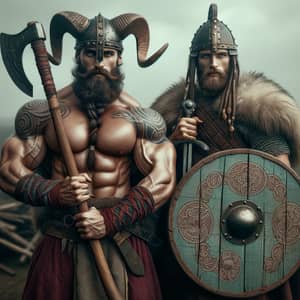 2 Super Strong Viking Warriors in Battle | Viking Strength