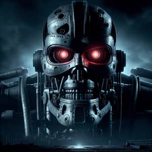 Terrifying Robot: A Mechanical Menace in Dark Shadows