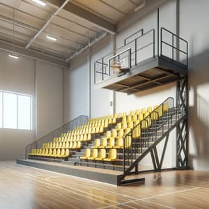 Telescopic Bleachers in Indoor Sports Hall