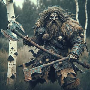 Ancient Norse Berserker with Two-Handed Axe | Legendary Warrior