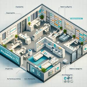 Hospital Pharmacy Floor Plan | Efficient & Modern Design
