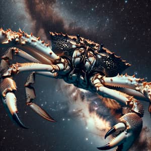 Surreal King Crab in Outer Space - Detailed Astonishing Imagery