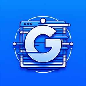 Modern Design Featuring Google Logo in Blue Hue