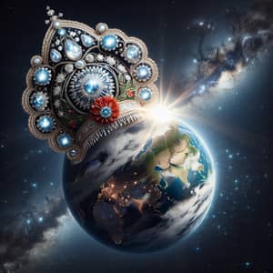 Cosmic Kokoshnik: Beautiful Headdress in Space