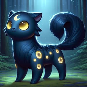 Shiny Umbreon - Mystical Quadruped with Blue-Black Fur