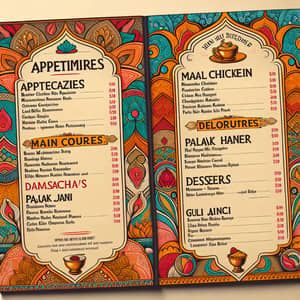 Delicious Indian Menu - Authentic Recipes and Flavors