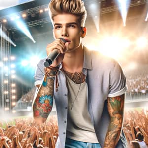 Justin Bieber: Passionate Performance on Concert Stage | Online Portfolio