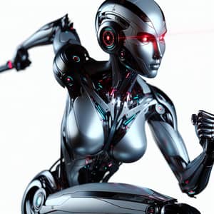 Futuristic Robotic Woman: Sci-Fi Concept Art | Cyberpunk Theme