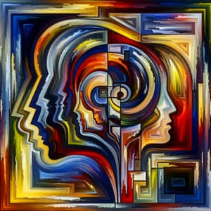 Abstract Emotional Intelligence Art | Vivid Color Palettes