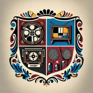 Colorful Coat of Arms: Movie, TV, Music & Badminton Imagery