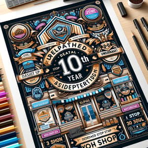 Celebrating 10 Years: Shop Expansion with Brand Identity