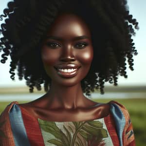 Strong Black Woman | Radiant Smile & Afrocentric Style