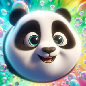 Happy Panda | Disney Surreal - Joyful Animated Movie-Inspired Image