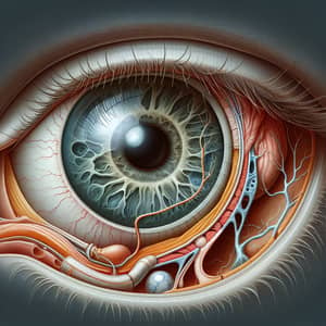Early Signs of Glaucoma: Detailed Eye Illustration