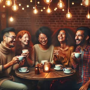 Meme Cafe Friends Smiling: Joyful Bonding & Good Times