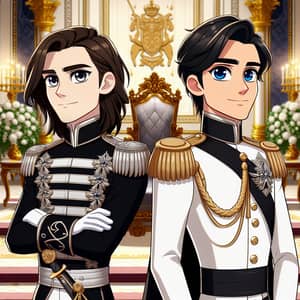 Regal Queen and King in Luxurious Palace | Animated Fairy Tale Style
