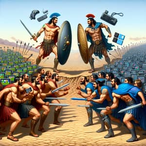 Console vs PC Gaming Rivalry: Gladiators Clash in Epic Battle