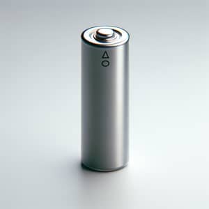 Medium Cylindrical Battery - Positive Negative Markings