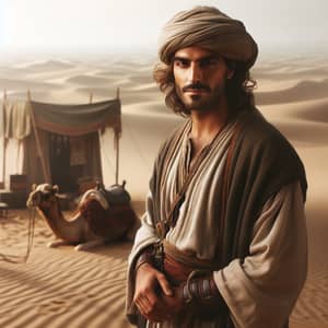 18th Century Arabian Man in Traditional Clothing