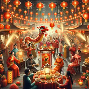 Celebrate Chinese New Year with Colorful Decorations & Festivities