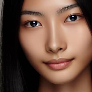 Close-up Portrait of East Asian Individual | Realistic High Resolution Photo