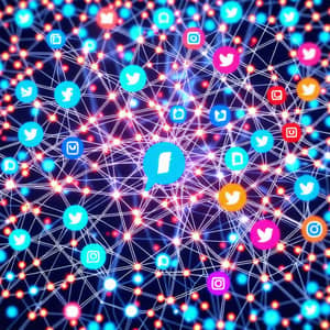 Digital Networks Interconnected | Social Media Platforms