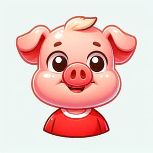 Adorable Pink Cartoon Pig | Kids' Cartoon Character