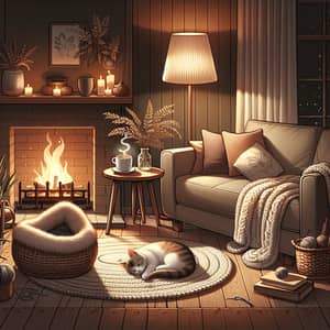 Cozy Home Environment | Tranquil Living Room Decor