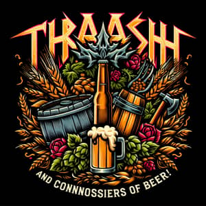 Thrash Metal Beer Logo Design | Artwork Showcase