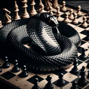 Black Cobra on Chess Board: Intriguing Merge of Game and Serpent