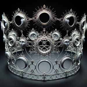 Handcrafted Moon Phase Crown Inspired by Goddess Selene