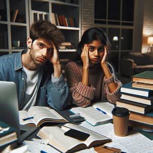 Late Night Study Session with Stressed Students | Exam Prep
