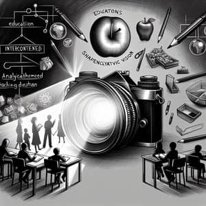 Aesthetic Educational Scene - Camera Symbolizing Teaching Elements